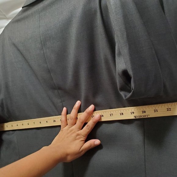 Sartoriale Marzotto Blazer Sport Coat Jacket Men Italy 44L  Dark Gray wool - Picture 8 of 12